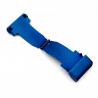 Attache 22 mm Bleu déployant Acier avec bouton ouverture