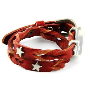 Bracelet cuir rouge pour boîtier libre