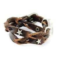 Bracelet de cuir avec étoiles