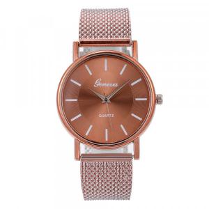 Montre pas chère femme bronze bracelet silicone