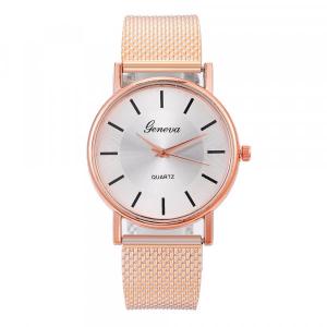 Montre pas chère rose gold femme bracelet silicone