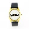 Montre moustache noire