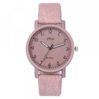 Montre bracelet rose cuir pas chère