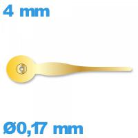 Aiguille doré seule diam : 0,17 mm   sous-cadran mouvement de montre