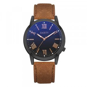 Montre homme pas chère chiffre romain bracelet cuir