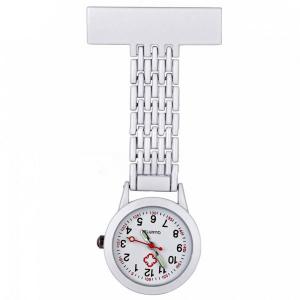 Montre Infirmière Acier Blanc