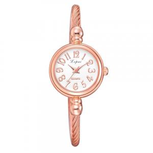 Montre femme bijou doré rose pas chère