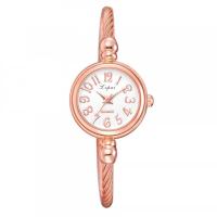 Montre femme bijou doré rose pas chère