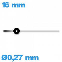 Aiguille noir  diam : 0,27mm  long : 16 mm  (seconde)  