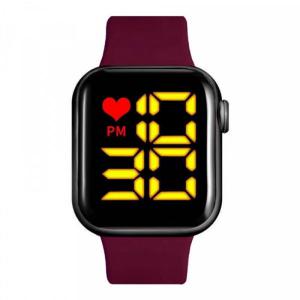 Montre rouge Gros Chiffres Digitale
