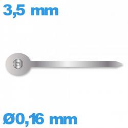 Aiguille complication argenté      Ø0,16 mm  taille : 3,5 mm
