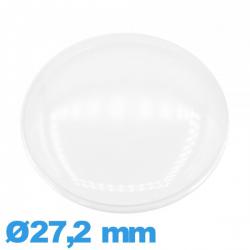Verre Circulaire 27,2 mm pour montre Plastique bombé