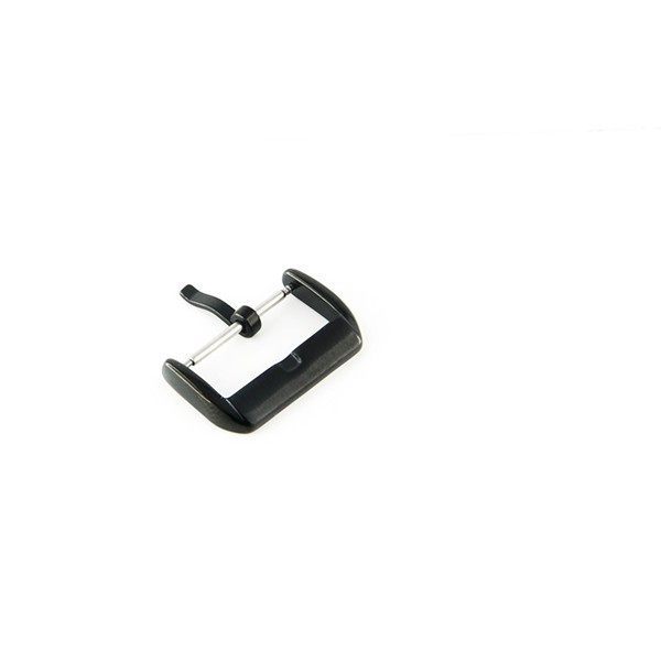 Boucle à Ardillon 24mm En Acier Inox Noir Pour Bracelet De Montre - Marque OnWatch, Neuf Sans étiquette