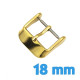 Fermoir ardillon pour bracelet montre pas cher dorée 18 mm