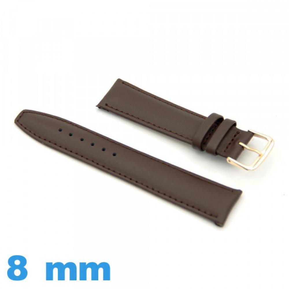 Bracelet Montre Cuir 22mm - Pour Femme - Boucle Acier Inox - Remplacement Facile - Multiple Couleurs