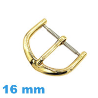 Fermoir Ardillon 16 mm Doré pour Montre