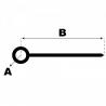 Paire d'aiguille pour mouvement montre (Ø1,20 mm / Ø0,70 mm) noir (Ø1,20 mm / Ø0,70 mm) cadran central