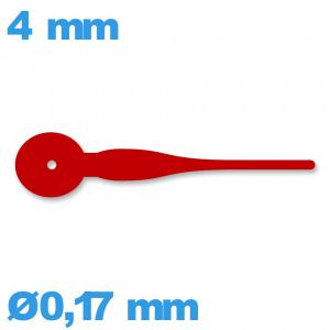 Aiguille de sous-cadran taille : 4mm de mouvement montre - rouge Aiguille de sous-cadran taille : 4mm de mouvement montre - rouge