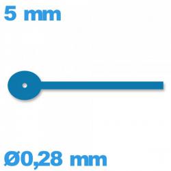 Aiguille bleu  diam : 0,28mm   complication  de montre