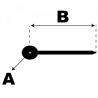 Aiguille argenté   longueur : 3,5mm sous-cadran  montre