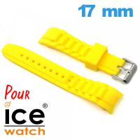 Bracelet pour montre Ice Watch Jaune Silicone 17 mm