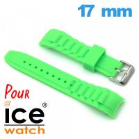 Bracelet Silicone 17 mm Vert de montre pour Ice Watch