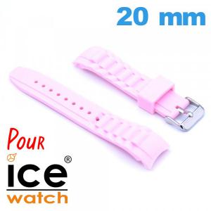 Bracelet Silicone 20 mm Rose montre Ice Watch