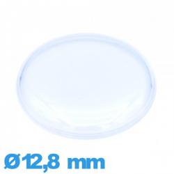 Verre 12,8 mm haut bombé avec pas de montre en acrylique Circulaire