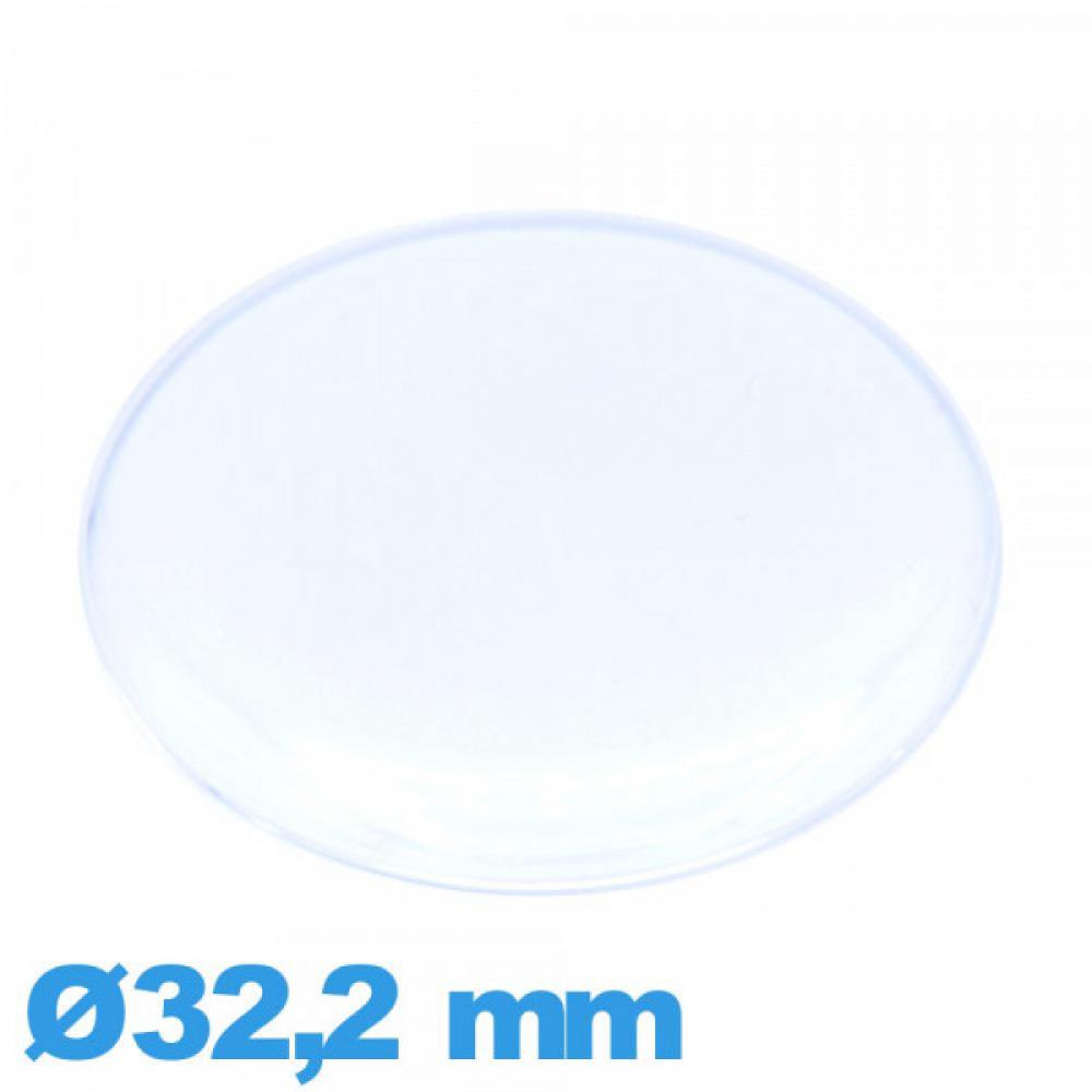 VERRE MONTRE ROND 34.2 mm HIGH DOME PUNAISE