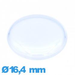 Verre pour montre en acrylique 16,4 mm haut bombé avec pas Circulaire