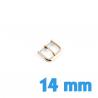 Boucle de type ardillon cuivre pour bracelet montre 14 mm