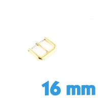 Fermeture de bracelet montre pas chère ardillon dorée 16 mm