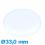 Verre plexiglas Circulaire de montre 33,0 mm forme de punaise