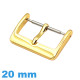 Boucle ardillon pour bracelet montre pas chère dorée 20 mm