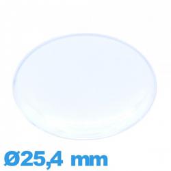 Verre forme de punaise 25,4 mm pour montre Circulaire en acrylique