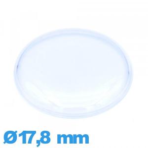 Verre en acrylique Circulaire montre 17,8 mm haut bombé avec pas Verre en acrylique Circulaire montre 17,8 mm haut bombé avec pas