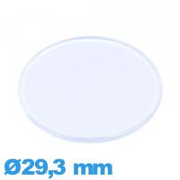 Verre plexiglas plat et fin montre Circulaire 29,3 mm