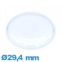 Verre plexiglas Circulaire de montre 29,4 mm haut bombé avec pas