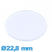 Verre en acrylique Circulaire pour montre 22,8 mm plat et fin