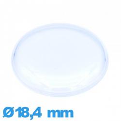 Verre haut bombé avec pas 18,4 mm de montre Circulaire acrylique