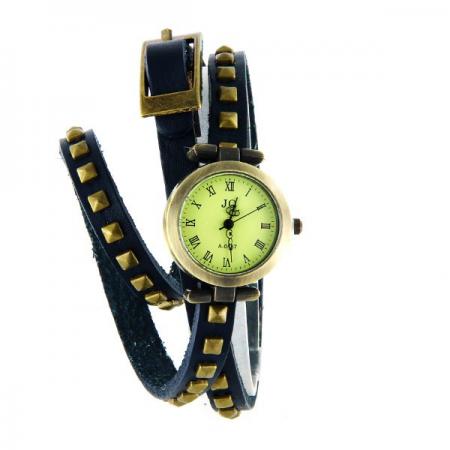 Montre Femme MATY Vintage Watch 1986 BLEU NUIT Bracelet Extensible Quartz