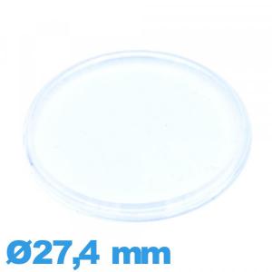 Verre Circulaire 27,4 mm acrylique extra plat pour montre