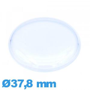 Verre en plexiglas Circulaire haut bombé avec pas 37,8 mm pour montre Verre en plexiglas Circulaire haut bombé avec pas 37,8 mm pour montre