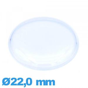 Verre plexiglas Circulaire haut bombé avec pas 22,0 mm pour montre Verre plexiglas Circulaire haut bombé avec pas 22,0 mm pour montre