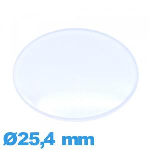 Verre Circulaire 25,4 mm de montre en acrylique légèrement bombé