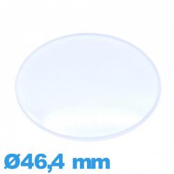 Verre acrylique Circulaire légèrement bombé 46,4 mm montre