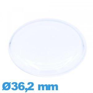 Verre acrylique Circulaire pour montre 36,2 mm cambrure prononcée