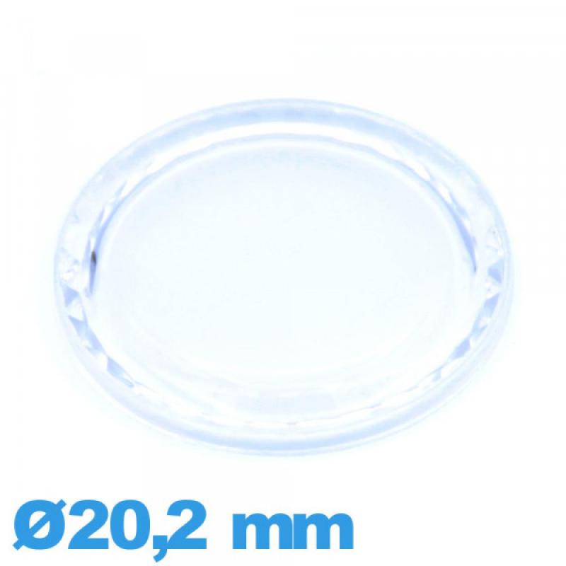 verre bagué chromé pour montre homme 5200 ø 316