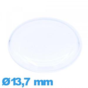 Verre Circulaire 13,7 mm acrylique cambrure prononcée montre