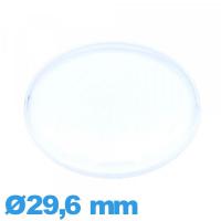 Verre grand dôme Circulaire en acrylique 29,6 mm montre